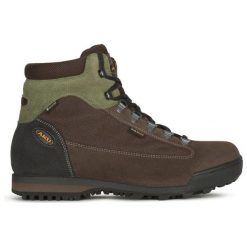 Buty trekkingowe dla dorosłych AKU Slope Original Gore-Tex Vibram. Brązowe buty zimowe męskie Aku, bez wzorów, z gore-texu, bez obcasa, bez zapięcia. Za 579.70 zł.