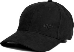 4f Czapka z daszkiem damska 4F F160 czarna 4FAW23ACABF160 20S M. Czarne czapki damskie 4F, bez wzorów. Za 51.85 zł.