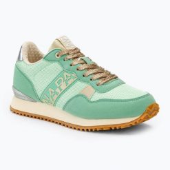 Buty damskie Napapijri. Zielone obuwie trekkingowe damskie Napapijri, bez zapięcia. Za 249.99 zł.