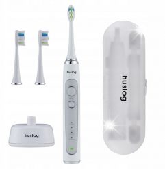 Szczoteczka SZCZOTECZKA SONICZNA DO ZĘBÓW 4 TRYBY BAZA ŁADUJĄCA + ETUI + 2 Koncówki. Szczoteczki soniczne NoName. Za 217.78 zł.