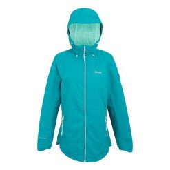 Damska Kurtka Wodoodporna Hamara IV. Brązowe kurtki sportowe damskie Regatta, m, bez wzorów, bez ramiączek, bez kaptura, trekkingowe. Za 168.99 zł.