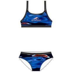 Strój kąpielowy damski Aquafeel Mini-Crossback. Niebieskie stroje kąpielowe damskie AQUAFEEL, l, bez wzorów, z materiału. Za 229.99 zł.