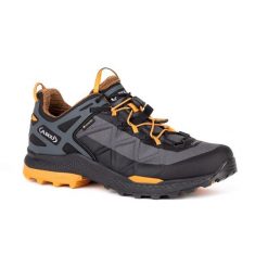 Buty trekkingowe męskie AKU Rocket Dfs GTX. Brązowe trekkingi męskie Aku, z gore-texu, bez zapięcia. Za 816.70 zł.