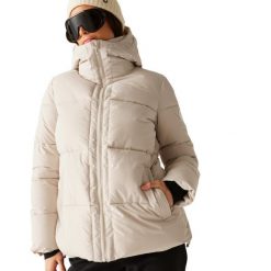Damska Kurtka Narciarska Milleu Padded Ski Jacket. Brązowe kurtki sportowe damskie Dare 2B, m, bez wzorów, z materiału, bez ramiączek, z kapturem, narciarskie. Za 248.99 zł.