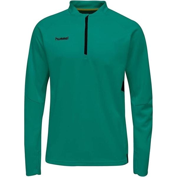 Męski Sweatshirt Hummel Tech Move Malf Zip Zielony. Zielone bluzy męskie Hummel, m, bez wzorów, z elastanu, bez kaptura, do piłki nożnej. Za 229.99 zł.