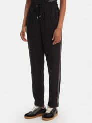 Liu Jo Sport Spodnie materiałowe TA6290 TS923 Czarny Regular Fit. Czarne spodnie materiałowe damskie Liu Jo Sport, bez wzorów, z materiału, sportowe. Za 599.99 zł.