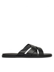 Clara Barson Klapki WS2520-03 Czarny. Czarne klapki damskie Clara Barson, bez wzorów, z materiału, bez obcasa, bez zapięcia. Za 71.99 zł.