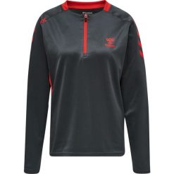 Bluza do piłki ręcznej damska 1/2 zip Hummel hml action. Brązowe bluzy damskie Hummel, na jesień, s, bez wzorów, sportowe, bez ramiączek, bez kaptura. Za 175.50 zł.