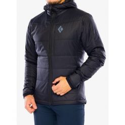 Kurtka ocieplana Black Diamond Solution Hoody. Czarne kurtki męskie Black Diamond, bez wzorów, sportowe, bez kaptura. Za 747.59 zł.