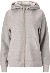 Damska bluza z kapturem full zip Athlecia Jacey. Szare bluzy damskie Athlecia, l, bez wzorów, z materiału, eleganckie, bez ramiączek, z kapturem. Za 257.20 zł.
