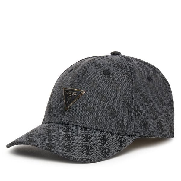Czapka z daszkiem Guess. Czarne czapki damskie Guess, z aplikacjami. Za 124.99 zł.