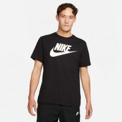 Koszulka sportowa męska Nike Icon Futura. Czarne koszulki sportowe męskie Nike, m, bez wzorów, bez ramiączek, na jogę i pilates. Za 199.00 zł.