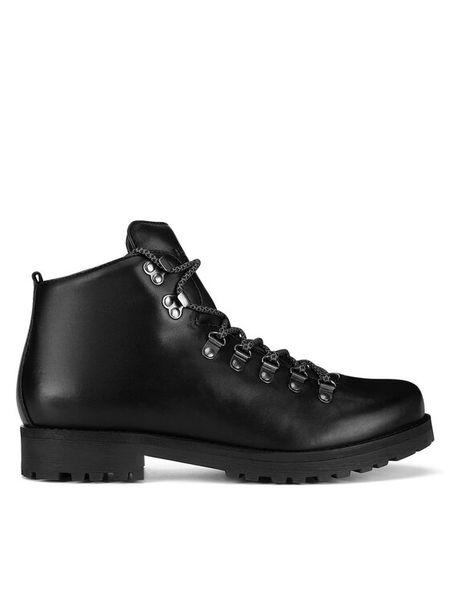 Badura Trzewiki BOWER-13 MI08 Czarny. Czarne botki męskie Badura, bez wzorów, ze skóry, bez obcasa, bez zapięcia. Za 329.99 zł.