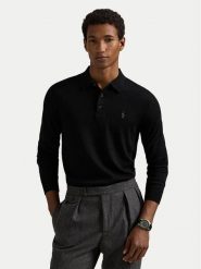 Polo Ralph Lauren Sweter 710941104002 Czarny Regular Fit. Czarne swetry męskie Polo Ralph Lauren, m, bez wzorów, z wełny, bez kołnierzyka, bez ramiączek. Za 989.99 zł.