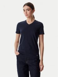 Beverly Hills Polo Club T-Shirt W126-BHLTS-1029-19X Granatowy Regular Fit. Niebieskie t-shirty damskie Beverly Hills Polo Club, s, bez wzorów, z bawełny, bez kołnierzyka, bez ramiączek. Za 79.99 zł.