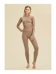 Legginsy Damskie do Jogi Fitness Casall Wełniane - M. Brązowe legginsy damskie Casall, l, bez wzorów, z elastanu, z podwyższonym stanem, długie, na fitness i siłownię. Za 289.00 zł.