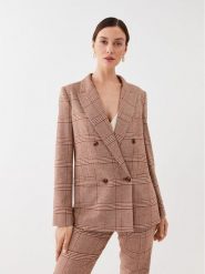 TWINSET Marynarka 232TP2751 Brązowy Regular Fit. Brązowe marynarki i żakiety damskie Twinset, bez wzorów, z syntetyku, bez kołnierzyka, bez ramiączek. Za 2,089.00 zł.