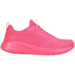 Buty damskie SKECHERS Bobs Squad Chaos Cool Rythms. Czerwone obuwie sportowe damskie Skechers, bez wzorów, bez zapięcia. Za 229.99 zł.