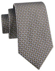 Krawat Męski - Beżowo-Niebieski Drobny Wzór - Alties. Niebieskie krawaty i muchy Alties, bez wzorów, z tkaniny, eleganckie. Za 55.00 zł.
