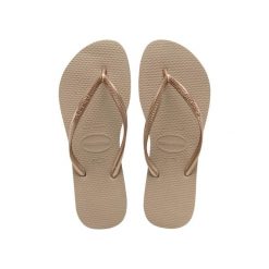 Klapki Havaianas Model 4000030 Kolor Brązowy. Brązowe klapki damskie Havaianas, bez wzorów, z gumy, sportowe, bez obcasa, bez zapięcia. Za 109.25 zł.