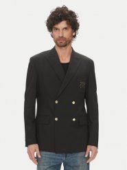 KARL LAGERFELD Marynarka 155102 552037 Czarny Slim Fit. Czarne garnitury męskie KARL LAGERFELD, m, bez wzorów, biznesowe, bez kołnierzyka, bez ramiączek. Za 1,599.00 zł.