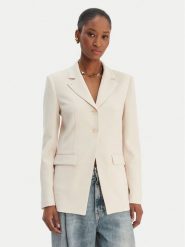 Patrizia Pepe Marynarka 8S0559/A6F5-W409 Écru Regular Fit. Marynarki i żakiety damskie Patrizia Pepe, bez wzorów, z syntetyku, bez kołnierzyka, bez ramiączek. Za 1,859.00 zł.