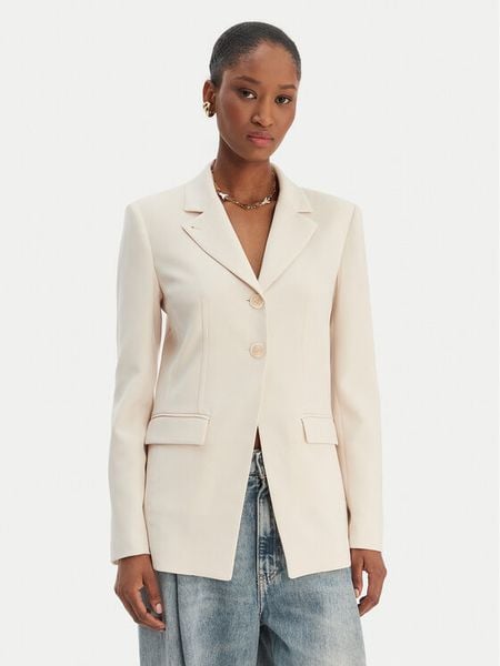 Patrizia Pepe Marynarka 8S0559/A6F5-W409 Écru Regular Fit. Marynarki i żakiety damskie Patrizia Pepe, bez wzorów, z syntetyku, bez kołnierzyka, bez ramiączek. Za 1,859.00 zł.