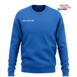 Bluza piłkarska dla dorosłych Givova Maglia One niebieska. Niebieskie bluzy damskie Givova, xl, bez wzorów, z materiału, sportowe, bez ramiączek, bez kaptura. Za 77.98 zł.