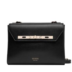 Torebka Guess. Czarne listonoszki damskie Guess, z aplikacjami, bez dodatków. Za 1,529.00 zł.