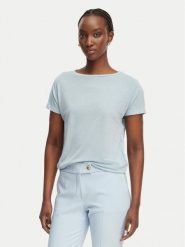 Marella Bluzka Accorta 2615971052 Błękitny Regular Fit. Niebieskie bluzki damskie Marella, m, bez wzorów, z wiskozy, bez kołnierzyka, bez ramiączek. Za 199.99 zł.