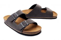 DR. BRINKMANN 600027-09 anthrazit, klapki profilaktyczne męskie. Szare klapki męskie Dr. Brinkmann, bez wzorów, bez zapięcia. Za 140.94 zł.