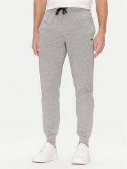 BOSS Spodnie dresowe Mix&Match 50515365 Szary Regular Fit. Szare spodnie sportowe męskie Boss, l, bez wzorów, z bawełny. Za 199.99 zł.