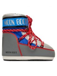 Moon Boot Śniegowce Mb Icon Low Space Racing 80D1409650 Szary. Szare śniegowce damskie Moon Boot, z materiału, bez zapięcia. Za 799.99 zł.