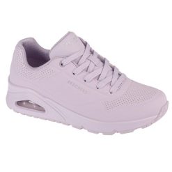 Buty sportowe Sneakersy damskie, Uno Frosty Kicks. Czerwone obuwie sportowe damskie Skechers, bez wzorów, bez zapięcia, trekkingowe. Za 369.99 zł.