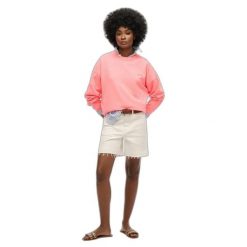 Bluza damska Superdry Essential. Brązowe bluzy damskie Superdry, bez wzorów, bez ramiączek, bez kaptura. Za 237.05 zł.