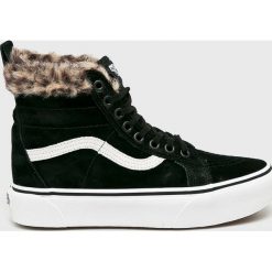 Vans - Trampki. Czarne trampki i tenisówki damskie Vans, bez wzorów, z materiału, bez zapięcia. W wyprzedaży za 269.90 zł.