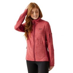 Damska Bluza Polarowa Ralina. Czerwone bluzy damskie Regatta, na zimę, l, bez wzorów, z dzianiny, bez ramiączek, z kapturem. Za 99.99 zł.