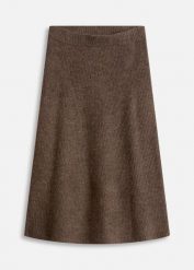 Spódnica midi z dzianiny. Brązowe spódnice damskie bonprix, na co dzień, bez wzorów, z dzianiny, midi, proste. Za 149.99 zł.