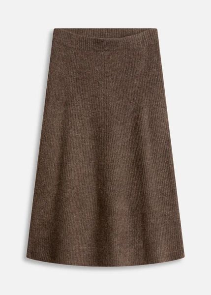 Spódnica midi z dzianiny. Brązowe spódnice damskie bonprix, na co dzień, bez wzorów, z dzianiny, midi, proste. Za 149.99 zł.