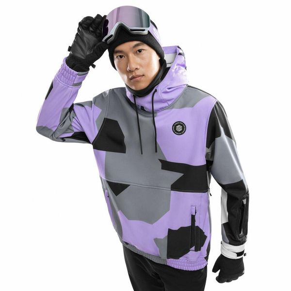 Kurtka snowboardowa męska W1 Tignes. Czarne kurtki męskie SIROKO, m, bez wzorów, z softshellu, bez kaptura. W wyprzedaży za 298.00 zł.