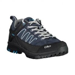 Buty trekkingowe męskie CMP Sun Low Hiking. Niebieskie buty zimowe męskie CMP, bez wzorów, z materiału, bez obcasa, bez zapięcia. Za 299.99 zł.