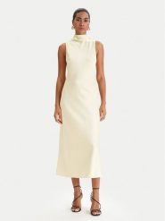 Patrizia Pepe Sukienka koktajlowa 8A1627/A269-Y478 Żółty Regular Fit. Żółte sukienki damskie Patrizia Pepe, bez wzorów, z syntetyku, wizytowe, bez kołnierzyka, bez ramiączek. Za 1,249.00 zł.