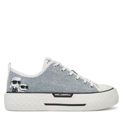 Trampki KARL LAGERFELD. Niebieskie trampki i tenisówki damskie KARL LAGERFELD, bez wzorów, bez zapięcia. Za 339.99 zł.