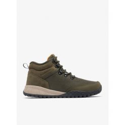 Buty męskie outdoor Columbia Fairbanks Mid. Brązowe trekkingi męskie Columbia, na zimę, bez zapięcia. Za 371.99 zł.