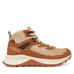 Trekkingi Keen. Brązowe obuwie trekkingowe damskie Keen, bez zapięcia. Za 539.99 zł.