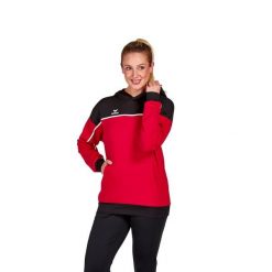 Sweat bluza z kapturem dla kobiet Erima Change. Czarne bluzy damskie Erima, na zimę, bez wzorów, eleganckie, bez ramiączek, z kapturem. W wyprzedaży za 292.50 zł.