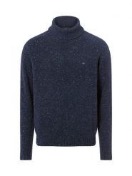 Fynch-Hatton Sweter z zawartością wełny i alpaki Mężczyźni niebieski, L. Niebieskie swetry męskie Fynch-Hatton, l, bez wzorów, z dzianiny, bez kołnierzyka, bez ramiączek. Za 379.95 zł.