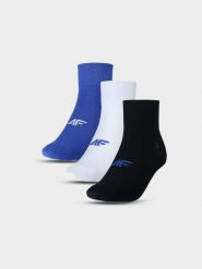 4F Skarpetki casual za kostkę (3-pack) męskie - multikolor 39-42. Skarpety męskie 4F, bez wzorów, z bawełny. Za 49.99 zł.