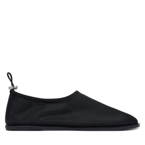 Baleriny Calvin Klein. Czarne balerinki damskie Calvin Klein, bez wzorów, z meshu, bez obcasa, bez zapięcia. Za 489.99 zł.