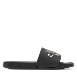 Klapki Bassano. Czarne klapki damskie Bassano, bez wzorów, bez obcasa, bez zapięcia. Za 49.99 zł.